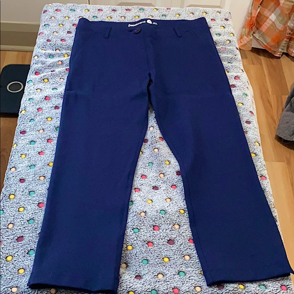 Betabrand Cropped classic dress yoga pants (navy)